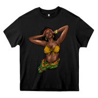 Black black woman Heavy Core Tee - NancyCooperArtShop