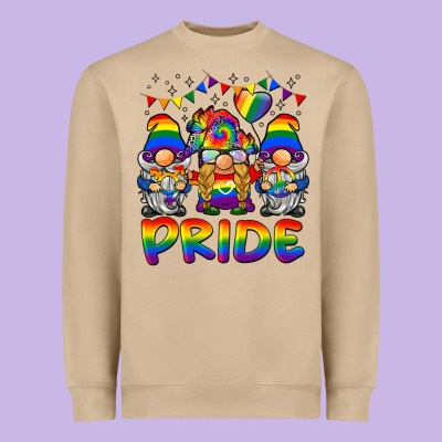 Pride Gnome Heavyweight Sweatshirt Designed By Barkaloodesign
