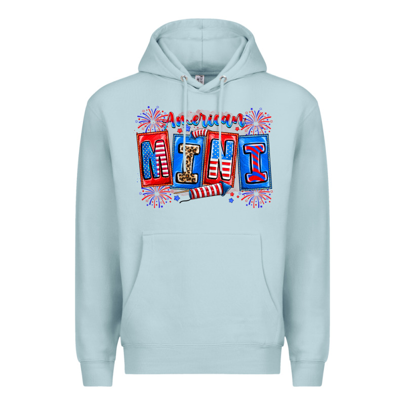 American Mini Premium Hoodie by CowhideDigitalArt | Teevron