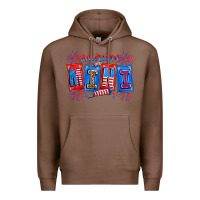 Chestnut american mini Premium Hoodie - CowhideDigitalArt