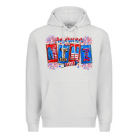 Dove Grey american mini Premium Hoodie - CowhideDigitalArt