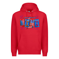 Red american mini Premium Hoodie - CowhideDigitalArt
