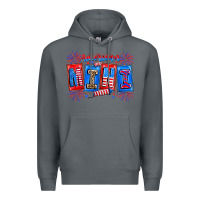 Rock american mini Premium Hoodie - CowhideDigitalArt