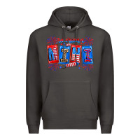 Smoke american mini Premium Hoodie - CowhideDigitalArt