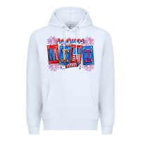 White american mini Premium Hoodie - CowhideDigitalArt