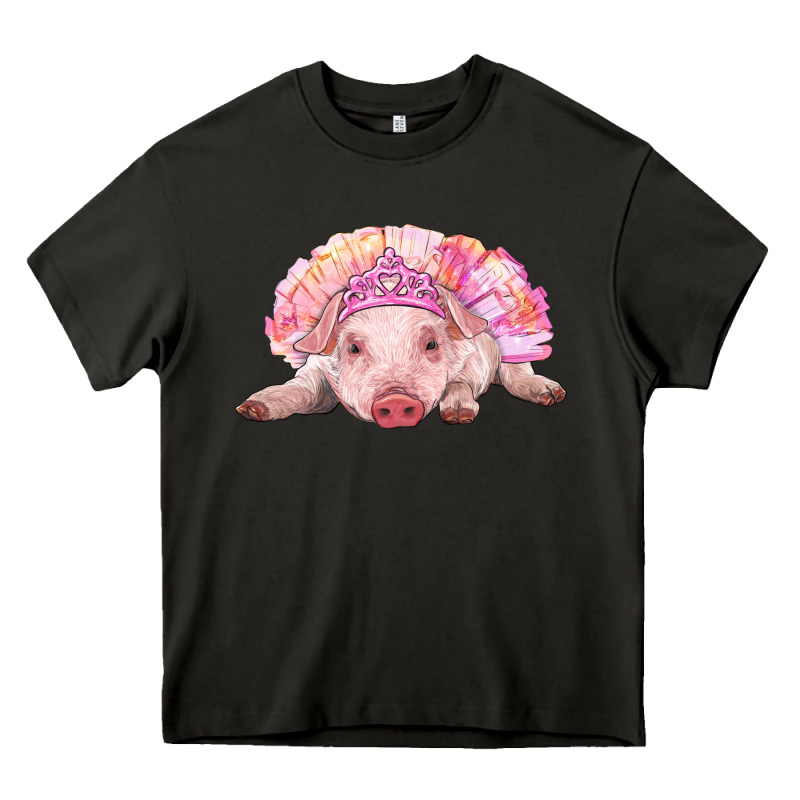 Balerina Baby Pig With Tutu Heavy Core Tee by RanaPortraitStore | Teevron