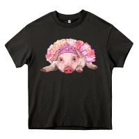 Asphalt balerina baby pig with tutu Heavy Core Tee - RanaPortraitStore