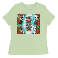 Matcha tooled leather and cowhide mama Ladies Tee - TumblerDesignByShophia