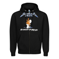 Black 88 FINGERS LOUIE ART Zipper Hoodie - maiPhamDesign