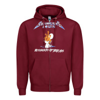 Burgundy 88 FINGERS LOUIE ART Zipper Hoodie - maiPhamDesign