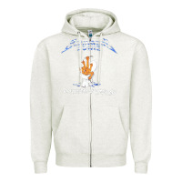 Oatmeal Heather 88 FINGERS LOUIE ART Zipper Hoodie - maiPhamDesign