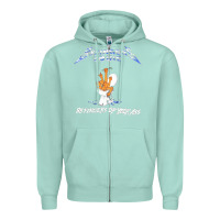 Seafoam 88 FINGERS LOUIE ART Zipper Hoodie - maiPhamDesign