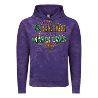 Cloud Purple Beads and bling it's' a Mardi Gras thing Vintage Hoodie - FaDigitalArtStudio