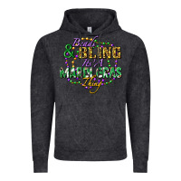 Vintage Black Beads and bling it's' a Mardi Gras thing Vintage Hoodie - FaDigitalArtStudio