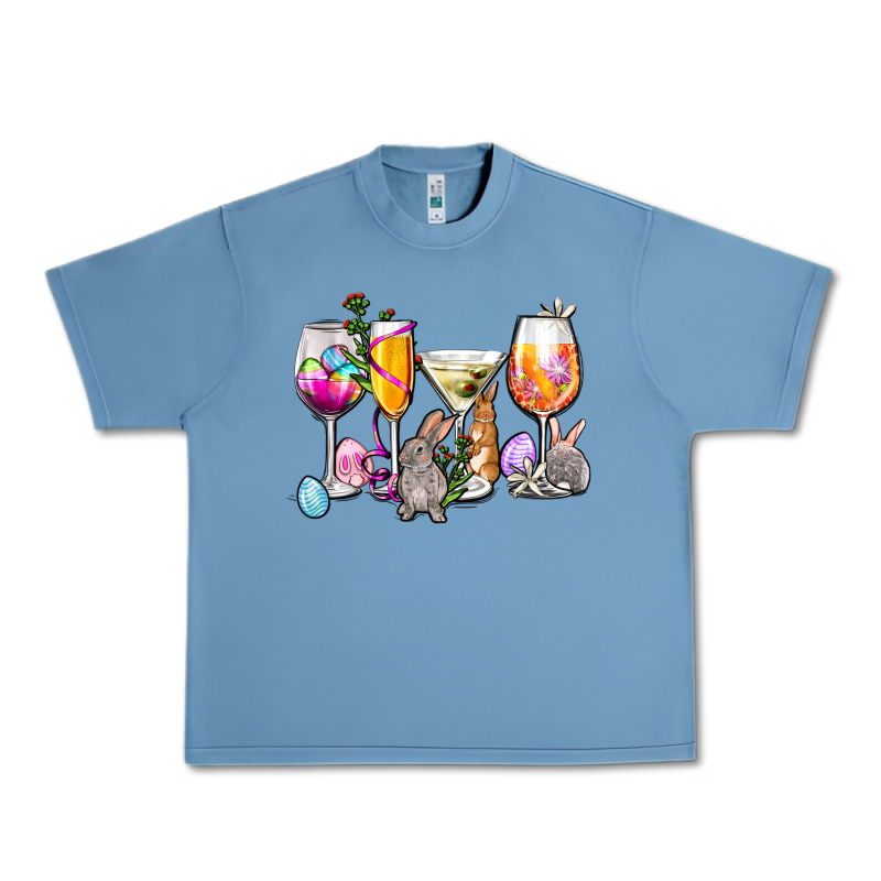 Easter Wine Glasses Urban Heavy Tee by OliviaCreatesArt | Teevron