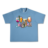 Pebble Blue Easter wine glasses Urban Heavy Tee - OliviaCreatesArt