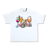 White Easter wine glasses Urban Heavy Tee - OliviaCreatesArt