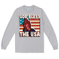 Moon Dust God Bless the USA Long Sleeve Tee - FaDigitalArtStudio