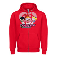 Red Vintage Classic American cartoon Movie Characters Mens Best Zipper Hoodie - maiPhamDesign