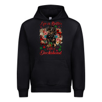 Black Christmas life is better with a dachshund Urban Hoodie - JahusDesignShop
