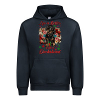 Navy Christmas life is better with a dachshund Urban Hoodie - JahusDesignShop
