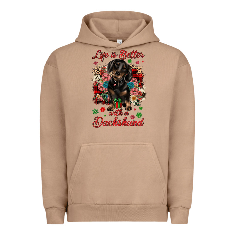 Christmas Life Is Better With A Dachshund Urban Hoodie by JahusDesignShop | Teevron