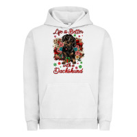 Pigment Lunar Rock Christmas life is better with a dachshund Urban Hoodie - JahusDesignShop