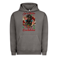 Pigment Tornado Christmas life is better with a dachshund Urban Hoodie - JahusDesignShop