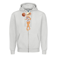 Dove Grey lola bunny Zipper Hoodie - maiPhamDesign