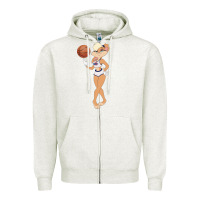 Oatmeal Heather lola bunny Zipper Hoodie - maiPhamDesign