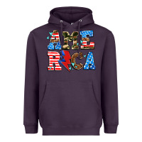 Plum america with heart Heavyweight Hoodie - AdoDesignShop