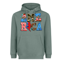 Sage america with heart Heavyweight Hoodie - AdoDesignShop