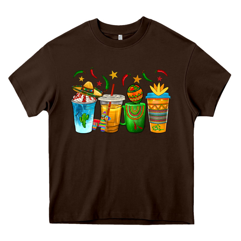 Cinco De Mayo Coffee Cups Heavy Core Tee by texasbilliewilder | Teevron