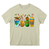 Mossy Cinco de Mayo Coffee Cups Heavy Core Tee - texasbilliewilder