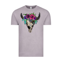 Vintage Zinc cowhide bull skull Vintage Tee - Jasminsmagicworld