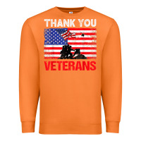 Carrot thank you veterans service patriot veteran day american flag t shirt Premium Sweatshirt - maiPhamDesign