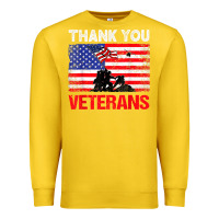 Lemon thank you veterans service patriot veteran day american flag t shirt Premium Sweatshirt - maiPhamDesign