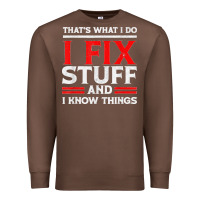 Chestnut Funny I Fix Stuff And I Know Things That's What I Do Funny T Shirt Premium Sweatshirt - maiPhamDesign