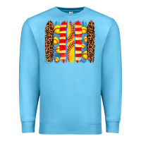 Ocean Blue softball  brushstrokes Premium Sweatshirt - AdoDesignShop