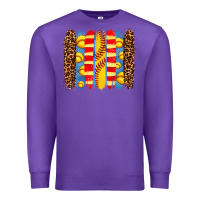 Purple softball  brushstrokes Premium Sweatshirt - AdoDesignShop