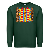 Sports Green softball  brushstrokes Premium Sweatshirt - AdoDesignShop