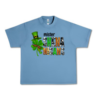 Pebble Blue St. Patrick's Mister shenanigans Urban Heavy Tee - OliviaCreatesArt