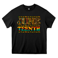 Black juneteenth Heavy Core Tee - NancyCooperArtShop