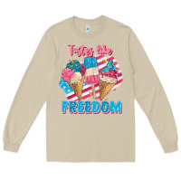 Mushroom Tastes like freedom 4th of July Long Sleeve Tee - FaDigitalArtStudio