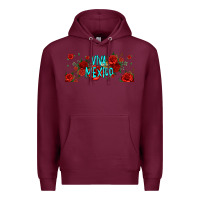 Burgundy viva mexico long live mexico Premium Hoodie - Jasminsmagicworld