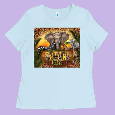 Safari Life Ladies Tee Designed By Tumblerdesignbyshophia