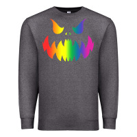 Charcoal Heather halloween gay lesbians pride pumpkin lgbt pride Premium Sweatshirt - maiPhamDesign