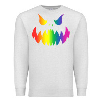 Oatmeal Heather halloween gay lesbians pride pumpkin lgbt pride Premium Sweatshirt - maiPhamDesign