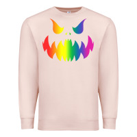 Pale Pink halloween gay lesbians pride pumpkin lgbt pride Premium Sweatshirt - maiPhamDesign