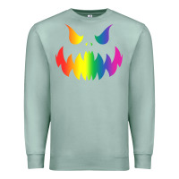Seafoam halloween gay lesbians pride pumpkin lgbt pride Premium Sweatshirt - maiPhamDesign